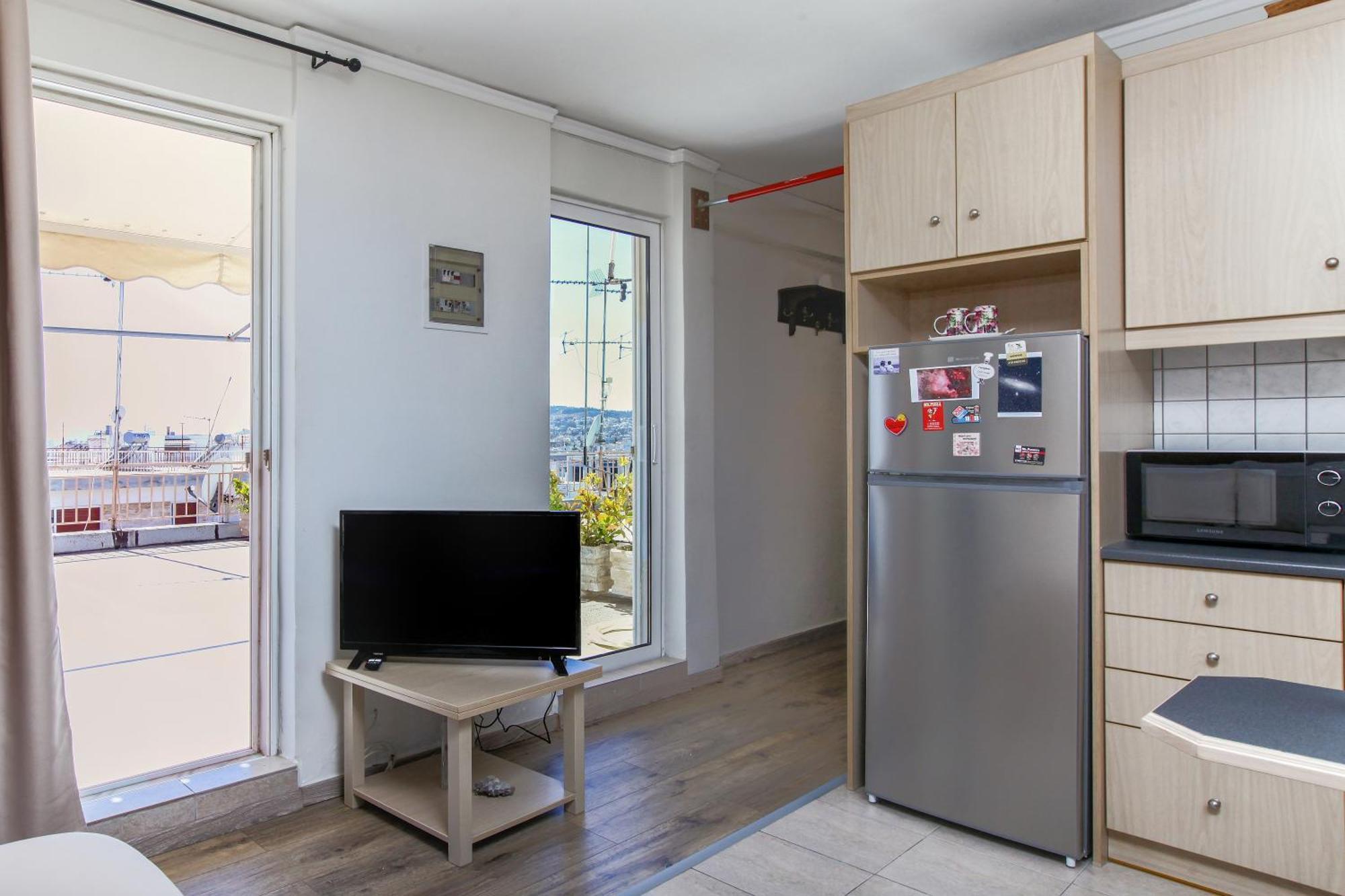 Loft Condo Next To Metro Station. Amazing View! Athen Eksteriør billede